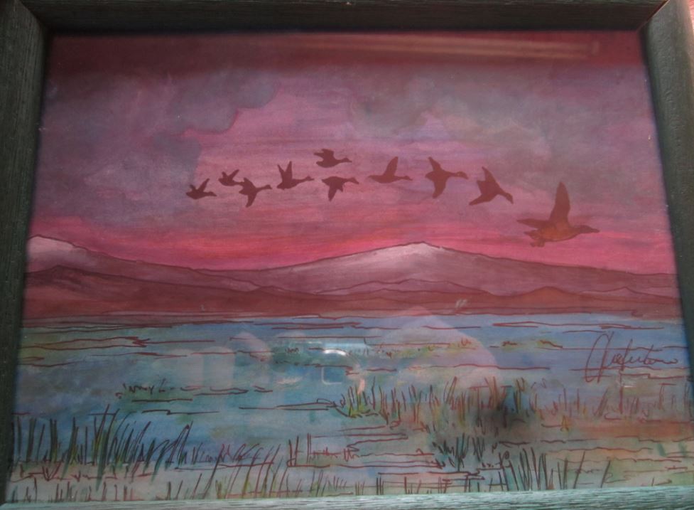 I quadri di MEK : anatre sul lago