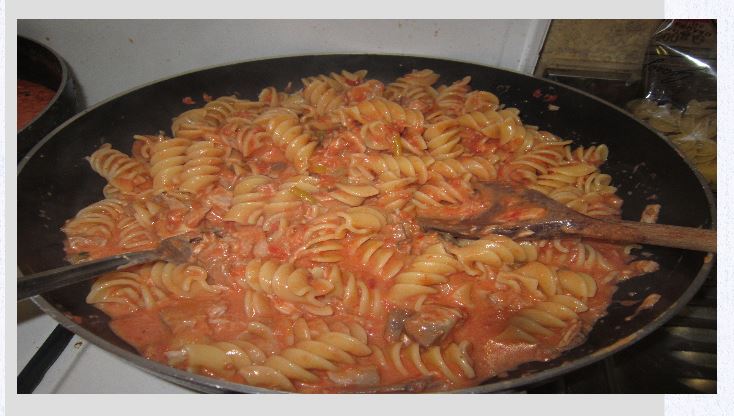 fusilli con ricciola